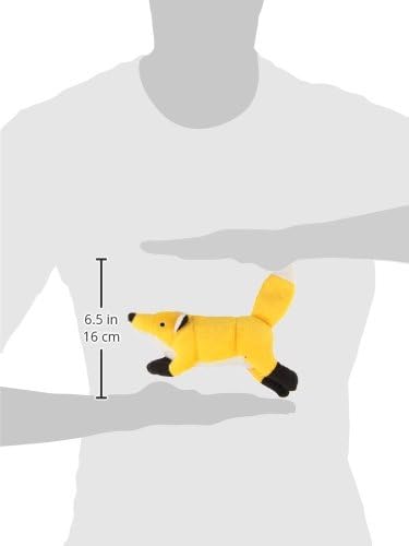 MIGHTY Nature Junior Fox Dog Toy, Durable Squeaker for Interactive Play, Machine Washable & Floats