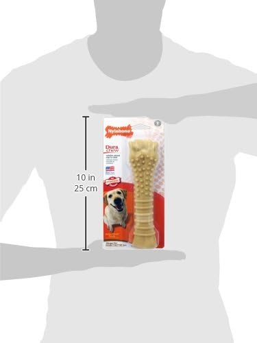 Nylabone Textured Knuckle Bone Power Chew Toy, Peanut Butter Flavor, X-Large - Durable Dog Toys for Aggressive Chewers