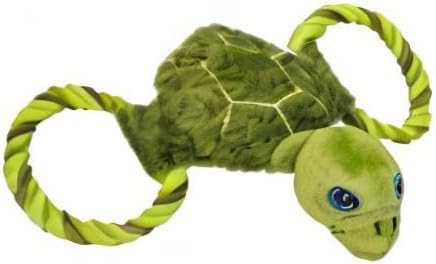 Jolly Tug-a-Mal Turtle Tug/Squeak Toy, Medium, Jolly Pets (JTA73)