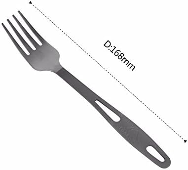 TOAKS Titanium 3-Piece Cutlery Set for Outdoor Use