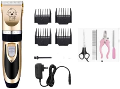 Generic Rechargeable Pet Hair Clipper Set, Electric Grooming Trimmer for Cats and Dogs,