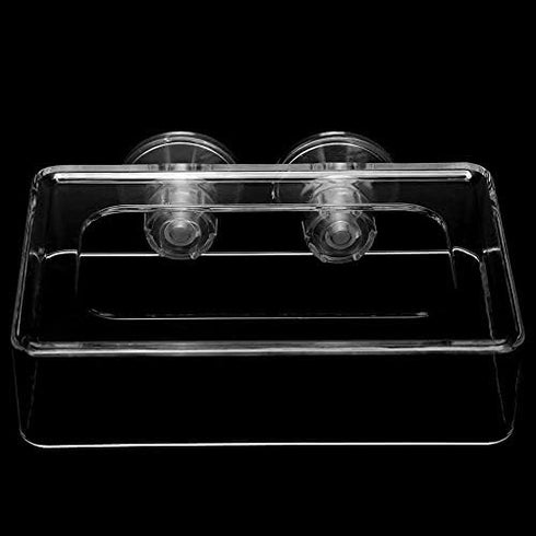 2PCS Acrylic Floating Fish Feeding Ring for Betta, Goldfish, Fish Feeding Ring for Aquarium Fish (L)