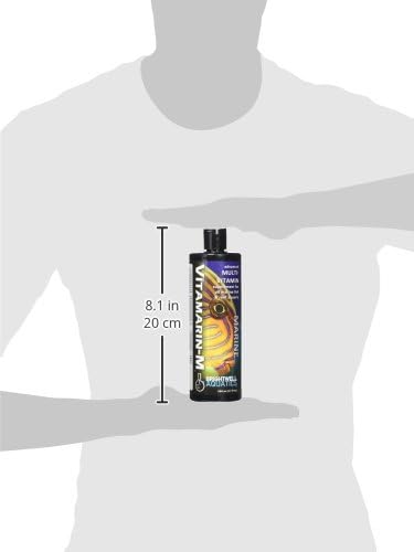 Brightwell Aquatics Vitamarin M - 500-ML Liquid Multivitamin Supplement for Marine Fish Aquariums