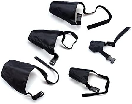 ewinever 5Pcs/Set Adjustable Breathable Dog Muzzles, Small Medium Large, Anti-Biting, Anti-Barking, Safety Protection
