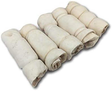 6 5 Pack, Top Dog Chews Roasted Beef Cheek Rolls, Long Lasting Dog Bones for Aggressive Chewers, Rawhide Free Dog