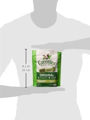 Dog Dental Treats: 22-Count Pack of 4 for 5 to 15 lb Dogs to Fight Plaque