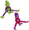 PetSport 2 Pack Jungle Monkey Plush Dog Toys, 14 Inch, Assorted Designs with Squeakers and Floppy Limbs
