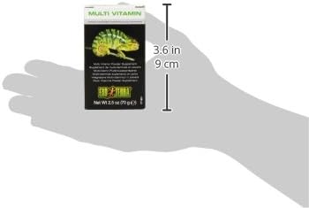 2.5 oz Exo Terra Multi Vitamin Powder Supplement for Reptiles & Amphibians - Balanced Blend of Vitamins, Minerals