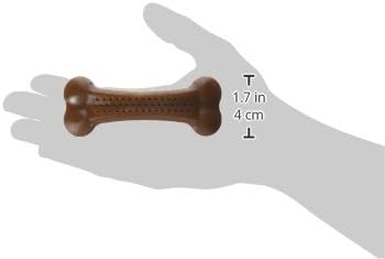 Pet Qwerks Flavorit BarkBone - Fillable Dog Bone for Moderate Chewers, Peanut Butter