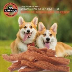 Chicken Dog Chew Twist Sticks, Puffed Human Grade Treat Sticks, Rawhide Alternative, Easy to Digest, 20pcs/Pack