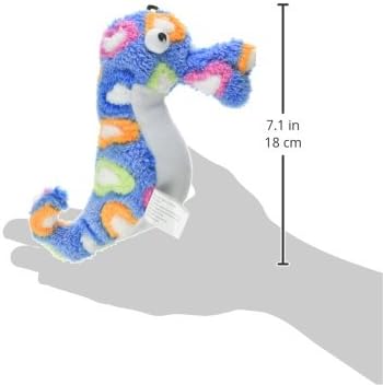 Zanies Sea Charmer Dog Toys, Blue Sea Horse, 7"