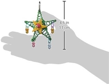 Super Bird Creations SB586 X-mas Star Bird Toy, Small Size