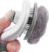 Self-Cleaning Pet Grooming Tool: Dog Brush & Cat Comb with Stainless Steel Needles for Hassle-Free Pet Hair Removal