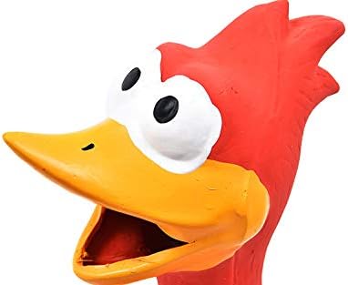 Tamu Style Rubber Chicken Squeaky Dog Toys for Small to Large Breeds, Play Fetch & Reduce Anxiety