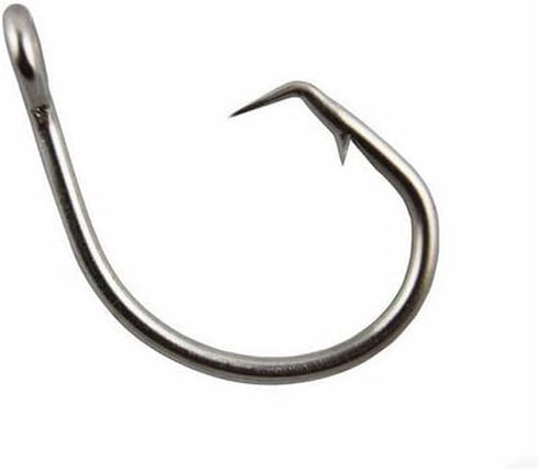 Generic 100pcs 39960 8/0-15/0 Stainless Steel Fishing Hooks Big Game Fish Tuna Circle Bait Fishhooks Size
