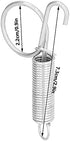 Pssopp Cage Door Spring, 20PCS Multifunctional Spring Cage Spring Easy to Install Nice Cage Accessories for Locking Rabbits Cages Chicken Cages Bird Cages (Large Spring cage Door Hook)