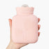 SHUOCONG Silicone Hot Water Bottle Warm Palace Hand Warmers Portable Explosion-Proof Plush Baby Students Bag