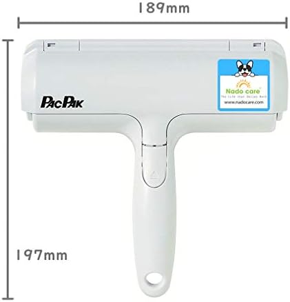 Nado Care Pet Hair Remover Roller - Reusable & Self-Cleaning, Removes Dog & Cat Fur from Furniture, No Tape Required