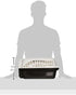 Petmate Two-Door Small Dog & Cat Carrier, Top or Front Loading, 19 inches, Made with Recycled Materials, White