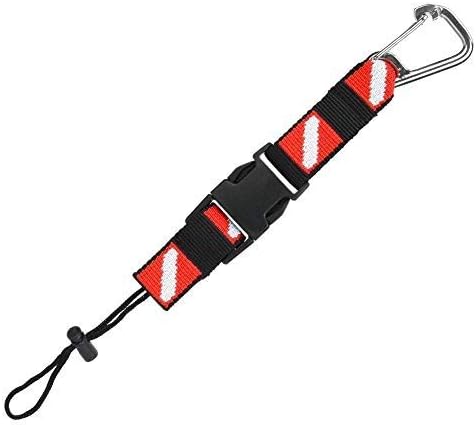 Universal BCD Scuba Diving Gear Keeper Holder with Lanyard Safety Clip (HY08)