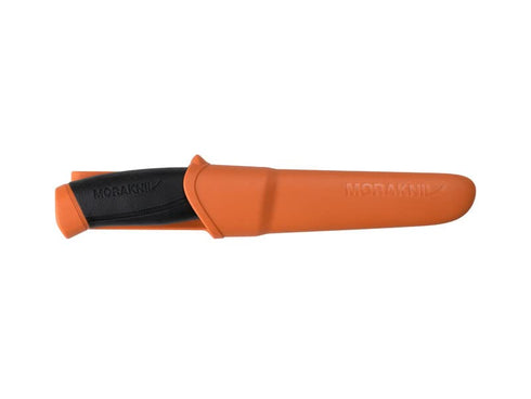 Morakniv Companion (S) Sandvik Stainless Steel Fixed-Blade Knife, With Sheath, Burnt Orange, 4.1 Inch