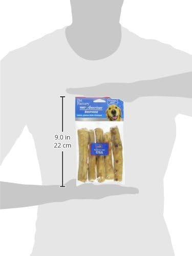Pet Factory Beefhide Chip Rolls, 5" Dog Chew Treats, Chicken Flavor, 5 Count