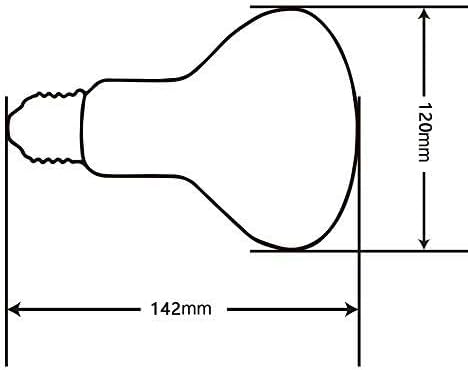 LUCKY HERP Reptile UVA UVB Mercury Vapor Bulb Lamp, PAR38, 100 Watt