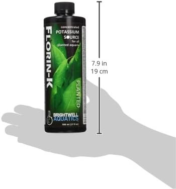 Brightwell Aquatics Florin K, Concentrated Potassium Source for All Planted Aquariums, 500 ml