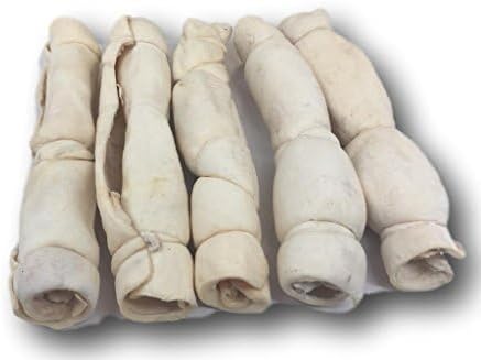 Top Dog Chews 9” – 11” Beef Cheek Rolls, 5 Pack | Long Lasting Rawhide Free Dog Treats for Aggressive Chewers