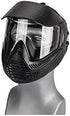 Lancer Tactical Full Face Airsoft Paintball Mask - High Strength Polyethylene with Visor