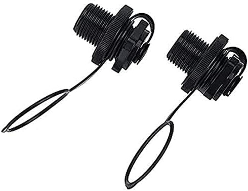 Inflatable Boat Air Valve, 2PCS Inflatable Boat Spiral Air Plugs for One-Way Inflation Replacement Screw