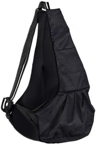 Pet Dog Puppy Cat Carrier Bag, Oxford Cloth Sling, Single Shoulder Bag, Small, Black