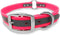 Regal Dog Products Medium Pink Heavy Duty Reflective Dog Collar with Durable Metal Buckle, Adjustable & Chew Proof