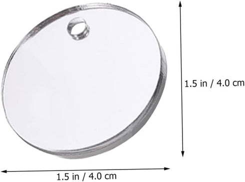 Betta Training Mirror Set, Decorative Fish Tank Toys, Plastic Round Sports Mirror for Betta Tank