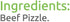 Generic 6 Pizzle(Pack 2) PtShoppe Beef Bully Sticks, Dog Treats, Sticks, Beef