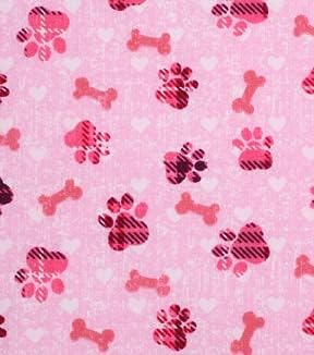 Pink Paw Print Keep Dogs on the Safe Side of the Fence (10-13")