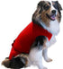 Healing Skin Treatment Onesie for Dogs - Medium, Solid Red, Veterinary Dermatology