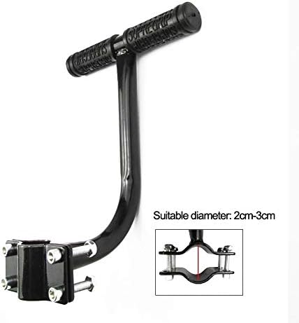WANLIANG Bicycle Rear Seat Handle, Mountain Bike Road Bicycle Handlebar Armrest Accessories (Bend)