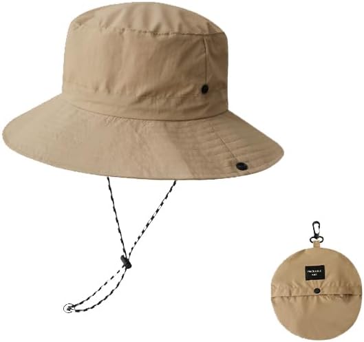 Sun Hats for Men Women, Waterproof UPF 50+ Bucket Hat for Fishing, Hiking, Garden, Safari, Beach