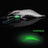 OriGlam 5pcs Soft Luminous Shrimp Lure Set, 5 Colors Bait with Hooks and Beads for Freshwater and Saltwater Fishing
