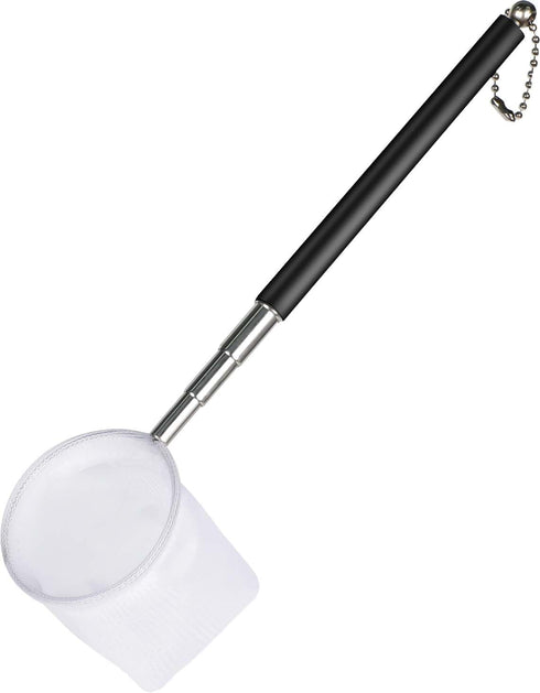 Pawfly Tiny Aquarium Shrimp Net, Extendable Stainless Steel Handle, Fine Mesh for Debris Skimming