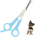 Chibuy Professional Pet Grooming Scissors - Blue Stainless Steel Dog Eye Cutter for Dogs and Cats, Size 6.70"