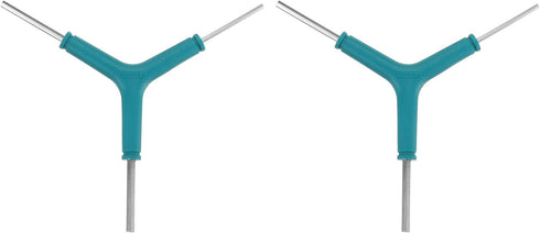 HARFINGTON 2pcs Y-Shaped 3 Way Bike Hex Wrench, 3/4/5mm Lengthen Rod Multi Portable Biking Repair Tools, Blue