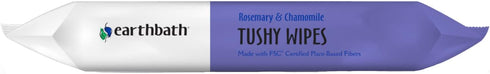earthbath Rosemary & Chamomile Tushy Wipes, Dog Wipes for Paws and Butt, Cruelty-Free Cleaning Wipes, 30 Count