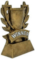 Winner Cup Trophy, 6 Inch Tall, Champion Golden Laurel Wreath Award, Engraved Plate on Request