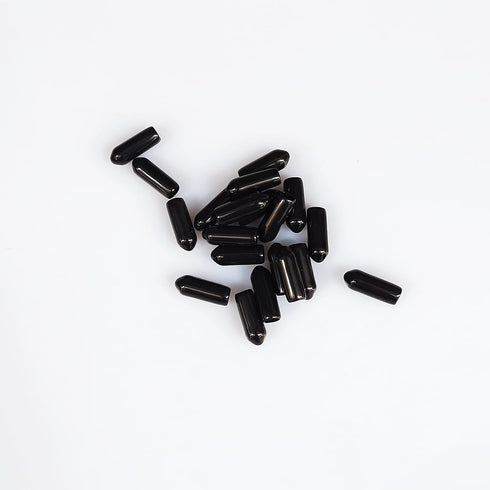 20 Pcs Aquarium Airline Splitter Manifold Outlet Cover Caps, Rubber End Caps for 3/16'' Inside Diameter