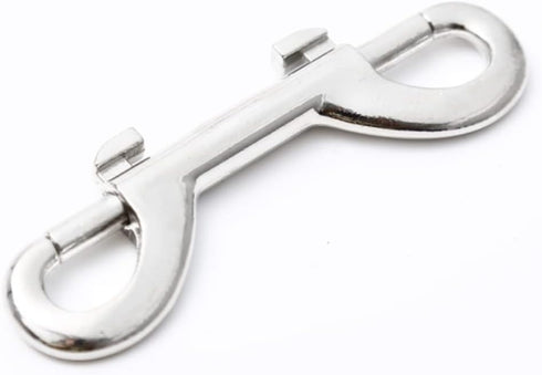 2 Pcs Double Ended Lead for Dogs - Zinc Alloy Bolt Snap Hooks for Diving Dog Leash Key Chain