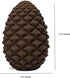 Mewajump Heavy Duty Pinecone Durable Natural Rubber Dental Teeth Cleaning Dog Feeder Chew Toy for Large and Medium Dogs- Insert Food or Treats Inside!