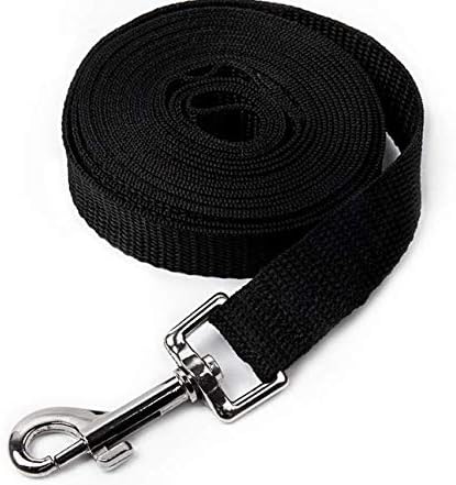 30ft Black Nylon Pet Leash Training Lead - 9m (Black)