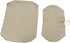 Golf Cart Front Seat Cover Set - Staple On for E-Z-Go TXT Golf Cart, Microfiber Leather in Beige